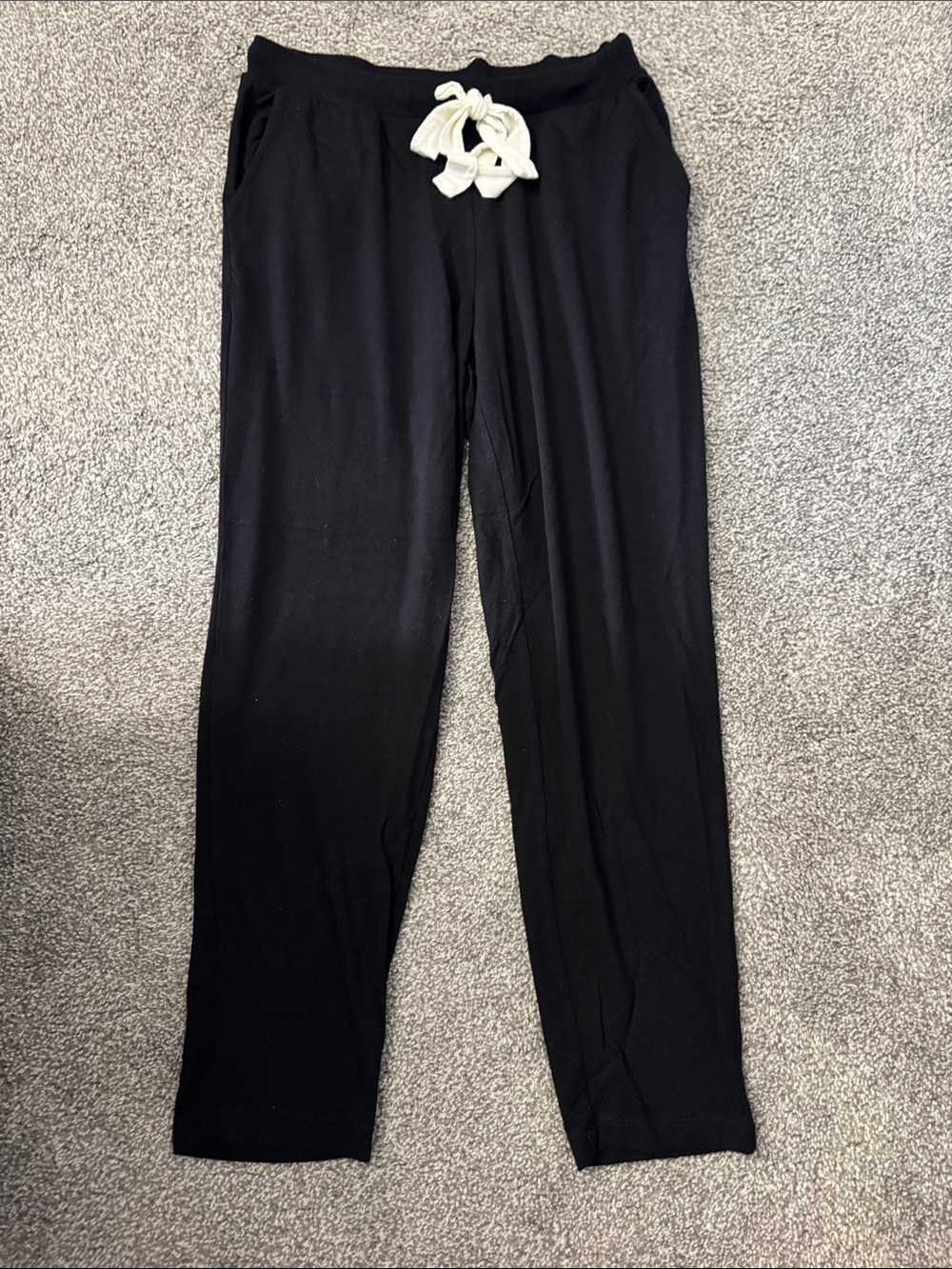 Soma Black Pajama Set with Cream Waist Tie - Picture 2 of 5